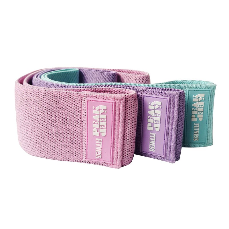 KEEPPEAK Resistance Booty Bands Set: 3 Non-Slip Fabric Exercise Bands