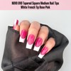 NOVO OVO White French Tip Square Nail Tips Press on