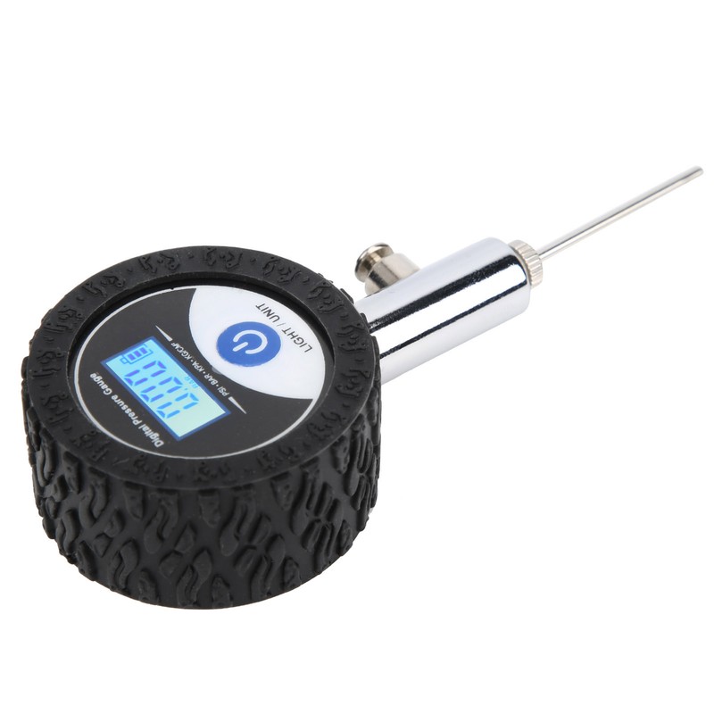 Mini Soccer Ball Pressure Gauge Volleyball Basketball Barometers with Digital