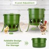 Tgeyd Metal Bucket Chicken Feeder, 20LB Large Capacity Poultry Feeder