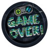 Unique 25215EU Eco-Friendly Paper Plates-23 cm-Gamer Birthday Party-8 Count (Pack