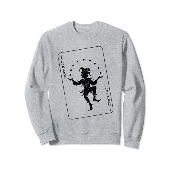 Joker Costume Halloween Playing Card Game Sweatshirt