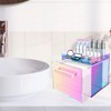GRETJOB Rainbow Disposable Facial Towel Storage Box, Clear Acrylic Makeup