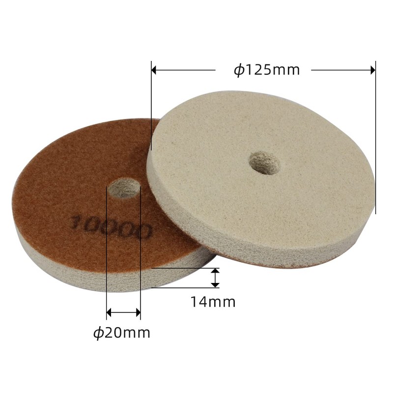 4" Diamond Sponge Fiber Polishing Pad 3000 Grit - Polishing