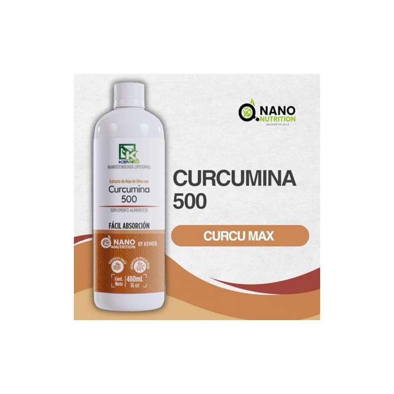 Curcumina 500 | Suplemento Líquido de Alta Absorción | Fórmula