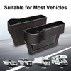LEYACS Car Seat Gap Filler, Premium Leather Car Seat Gap