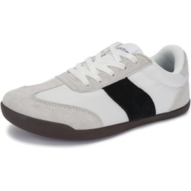 WHITIN Barefoot Shoes for Women Minimus Zero Drop Sole Wide Toe Box Sneakers Size 8 Casual Fit 8W Lightweight Walking Grey Chocolate 39