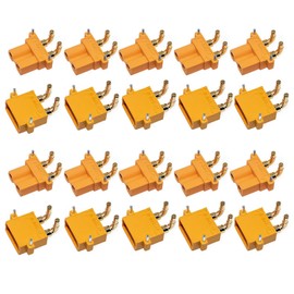 Amass 10 Pairs XT30PW (XT30 Upgrade) Male Female Bullet Connectors Power PCB Board Plugs for RC Lipo Battery