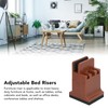 4pcs Adjustable Furniture Risers with Screw Clamp Rubber Bed Couch