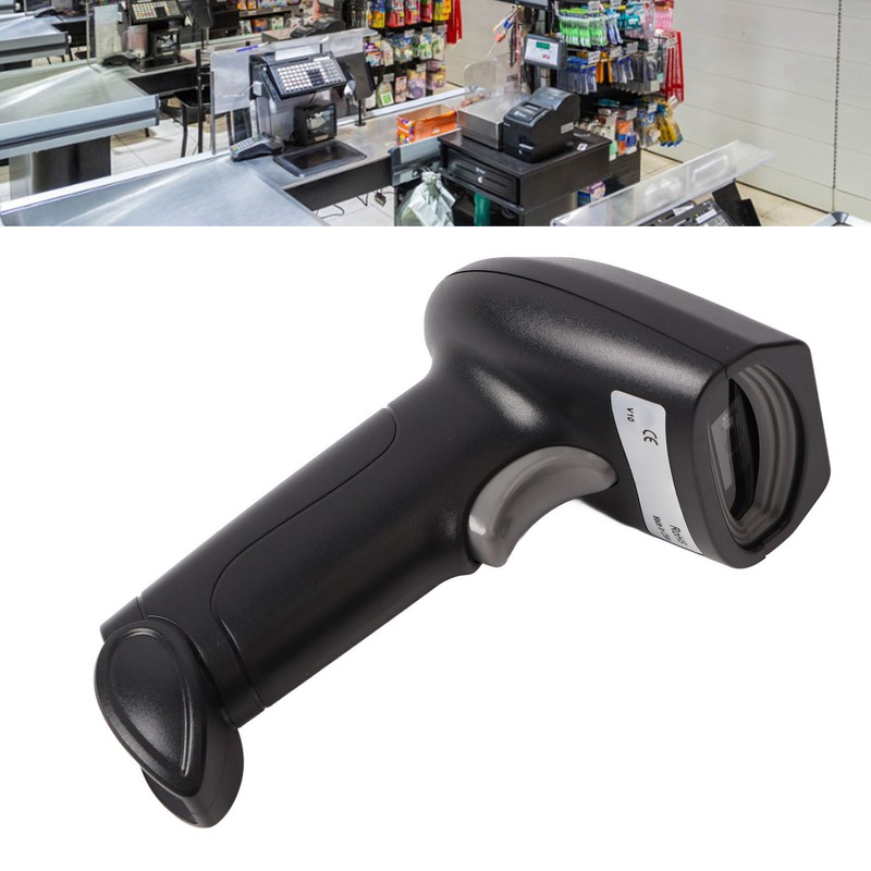QR Code Scanner V10 Wireless Intelligent Voice Scanner Supermarket Courier