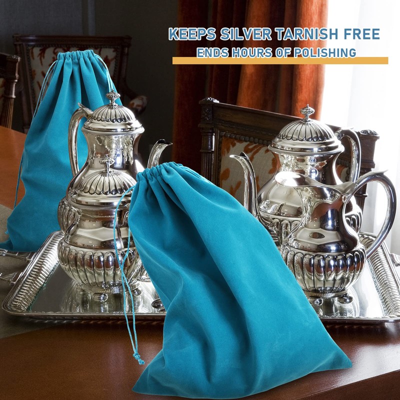 Boao 10 Pcs Silver Storage Bags, 9 x 11.8 Inch