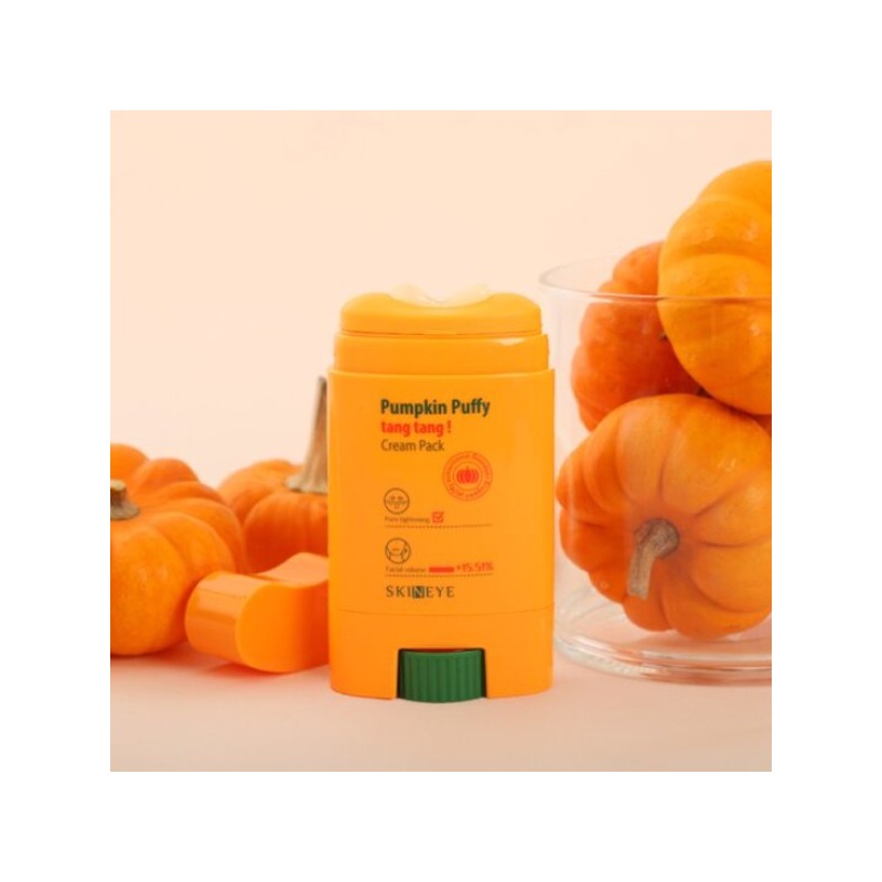 스킨아이호박 붓기 크림팩(임상완료괄사 올인원 용기) SkinEye Pumpkin Puffiness Cream Pack