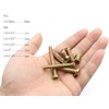 LBY 35 Sets Threaded Insert Nuts and Bolt Assortment Kit,