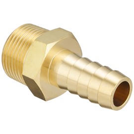 Floval Hose Nipple Brass Threaded Fitting GHN-0821 1"x21