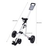 FALUSHAN 3 Wheel Golf Push Cart, Aluminum Multi-Functional Push Pull