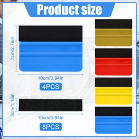 WYRGQIQN Quality Squeegee Set for Film 12 Pieces, Includes Window Film Squeegee and Tinting Film Car Accessories, Perfect for Your Foiling Tool Needs