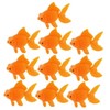WsjiaboFux 10Pcs Orange Aquarium Fish Bowl Tank Artificial Floating Plastic