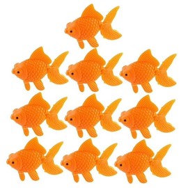 WsjiaboFux 10Pcs Orange Aquarium Fish Bowl Tank Artificial Floating Plastic Decor Goldfish Ornament Fish Tank Decoration Aquarium Décor Thematic Ornaments