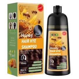 XYZCREATIVE Black Hair Dye Shampoo 3 in 1 for Women & Men 100% Gray Hair Coverage - Herbal Ingredients Natural Plant Hair Color - Hair Dye in Minutes 500ML