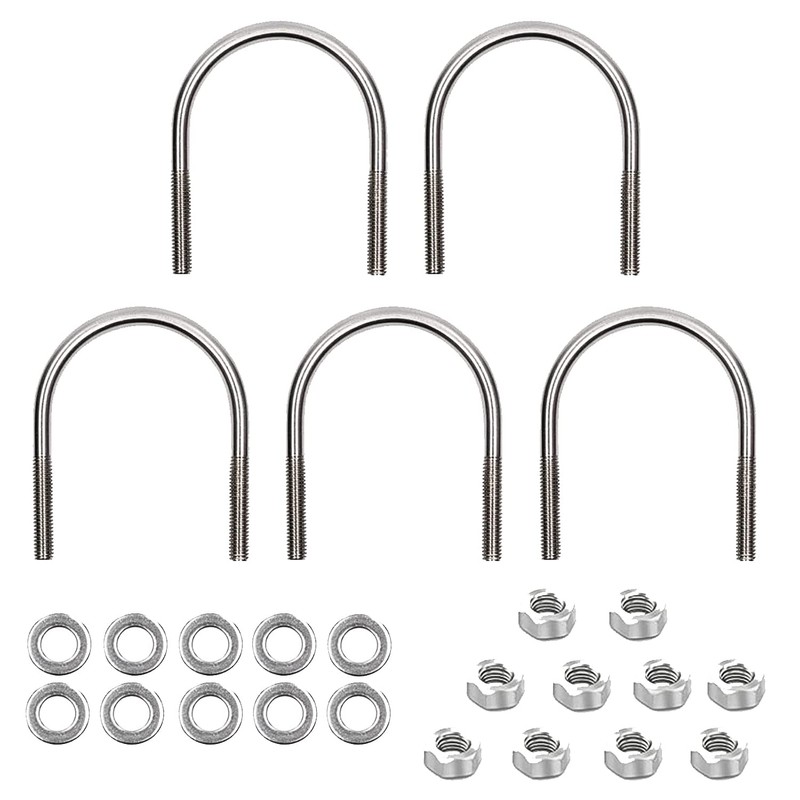 DOJA INDUSTRIAL U Bracket Screws M6 Pack of 5 Dimensions: