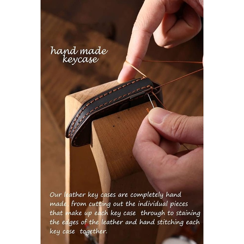 TECART Leather Keyless Entry Remote Shell Case Fit for Genesis