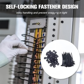 Nylon Universal Cable Tie Buckle, 2025New Multipurpose Plastic Cable, Ties Nylon Cable Tie Buckle Fixed, For Daily Car Maintenance,Heavy Duty Self-Locking (50Pcs)