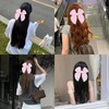 Pink Ribbon Bow Hair Clips for Women Girls Bowknot Hair