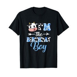 I'm The Birthday Boy Farm Cow 1St Birthday Boy T-Shirt
