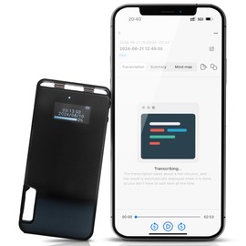 TCTEC 128GB Smart Voice Recorder, AI Transcription Recorder, Smart AI Summary, Audio to Text Function, Noise Reduction, Audio, Recording Device for Meeting, Lecture, Interview.