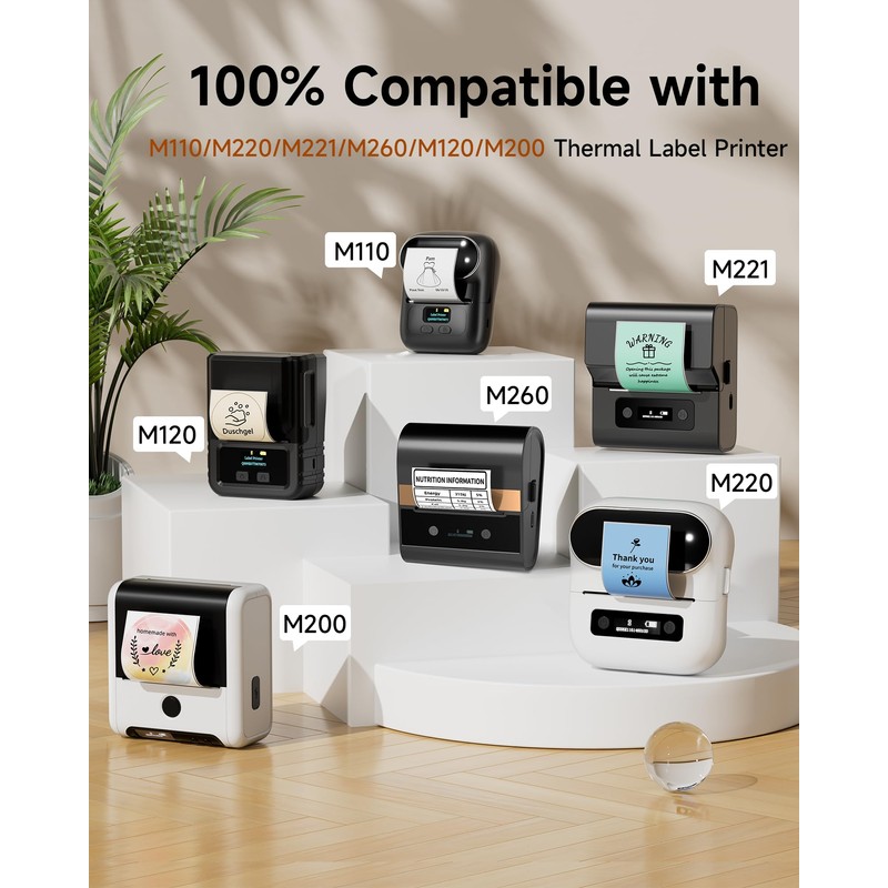 M110 Colour Labels Compatible with M110, M220, M221, M260, M120,