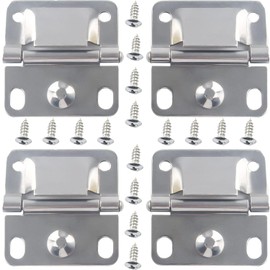 4 Packs Cooler Stainless Steel Hinges for Coleman,Coolers Replacement Parts for Coleman 5235 5250 5286b 6262 6270,Camping Coolers Accessories with Screws Set