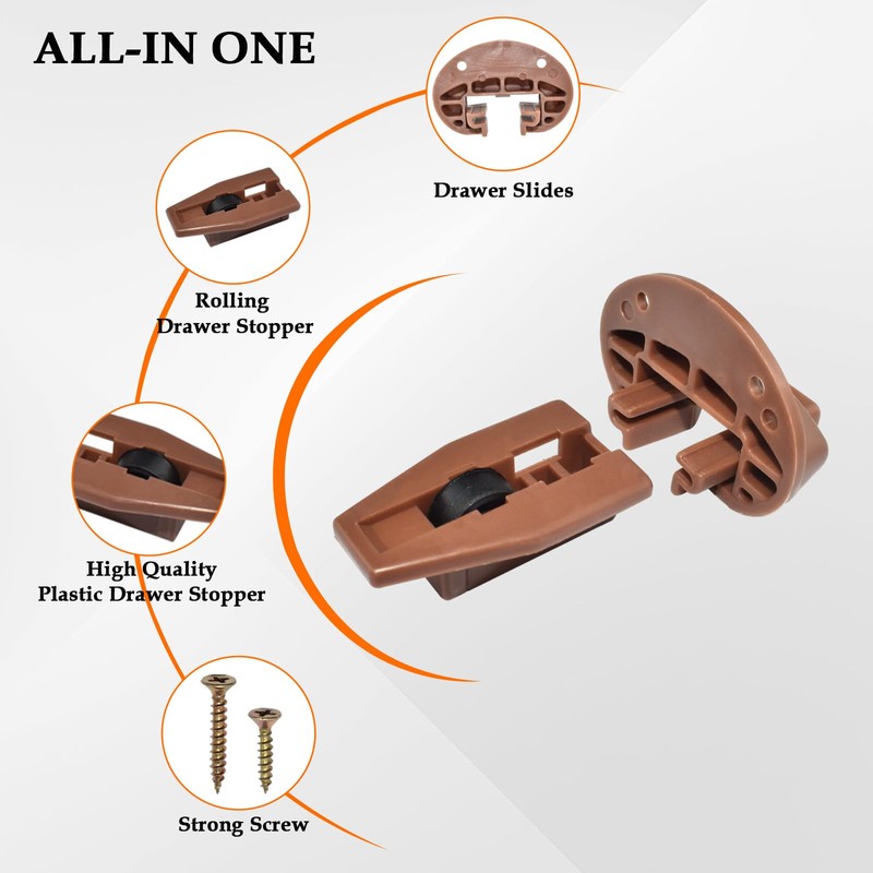 Drawer Guide Kit Compatible with Kenlin Rite-Trak II Model #168