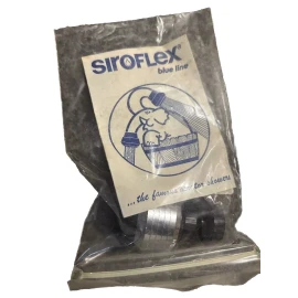 Siroflex Double Swivel Sprayer Black & Chrome Made In Italy Blue Line - New