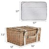 Willow Picnic Basket Set for 2 Persons with Large Insulated