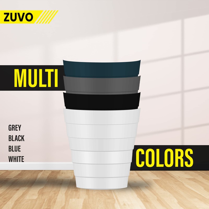 Zuvo Plastic Paper Bin 5L - Shatter-Proof Waste Basket for