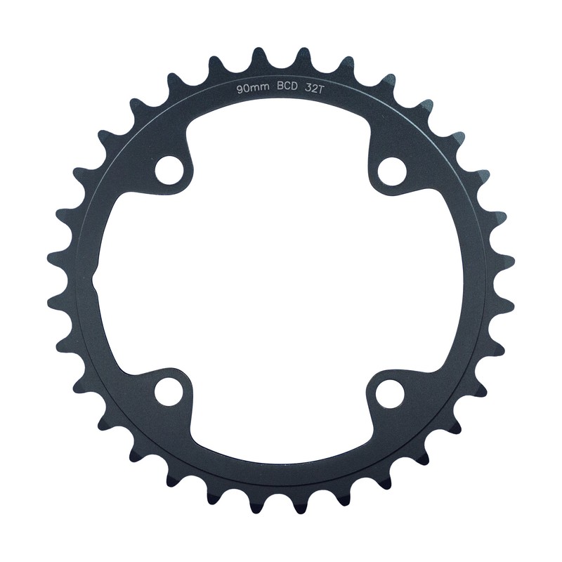 FSA Unisex Adult Adventure 2x11 Road Chainring - Black, 90