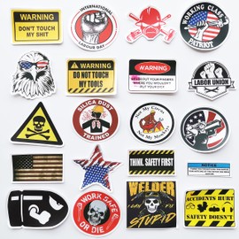 MiroSan Funny Hard Hat Stickers Cool Hard hat Safety Decals Construction Helmet Stickers Danger Hazard Stickers, Funny decal