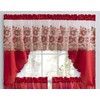 American Linen 3 Piece Sequin Embroidered Window Curtain Set –