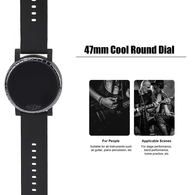 Metronome Wrist Watch Wearable Vibrating BT Connection Multi Functional for