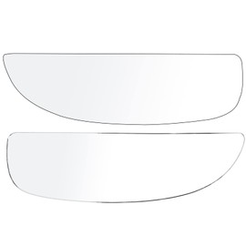 ROADFAR Towing Mirror Glasses Fit for 1999-2016 For Ford For F-250 For F-350 F-450 F-550 Super Duty Tow Mirror Lens With Left and Right Side Convex Lower Glass Replacement 2 Pieces