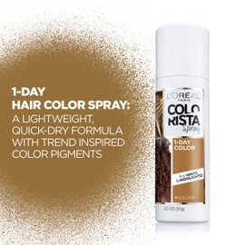 L’Oréal Paris Colorista 1-Day Washable Temporary Hair Color Spray, Gold, 2 Ounces