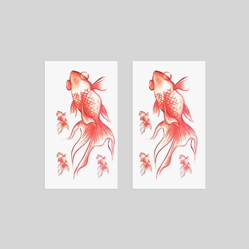 Oottati 2 Sheets Waterproof Small Cute Fake Hand Neck Temporary