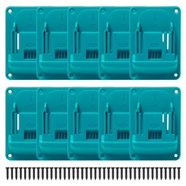 Pilikoll 10 Pcs Drill Tools Holder with Screws Wall Mount Holder for Makita 18V 14.4V Drill Mount Fit Cordless Tool Storage Wall Mount Drill Holders Drill Tools Holders for Workshop Tools Storage