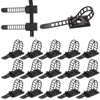 Aghoer 50pcs Black Nylon Adjustable Cable Lock Cable Clips