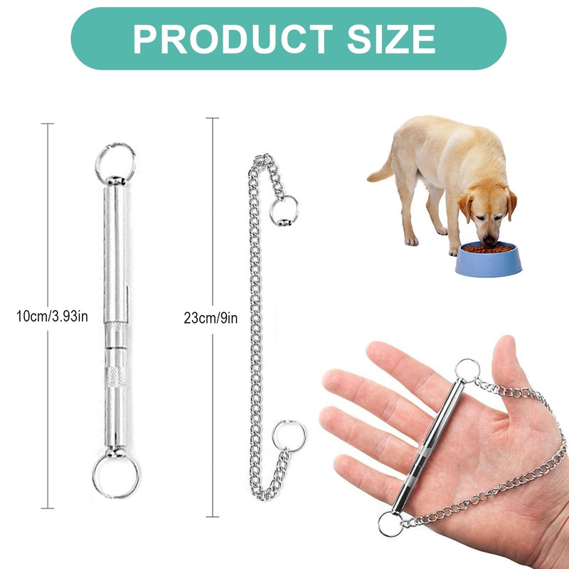 AHEJIOO Dog Whistle Rütter Recall - Metal Whistle with Necklace