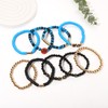 VOGUEKNOCK 9 Pack Basketball Bracelets Stack Basketball Friendship Bracelets Heishi