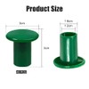Kungfu Mall 48Pcs Garden Bamboo Caps Green Rubber Cane Caps
