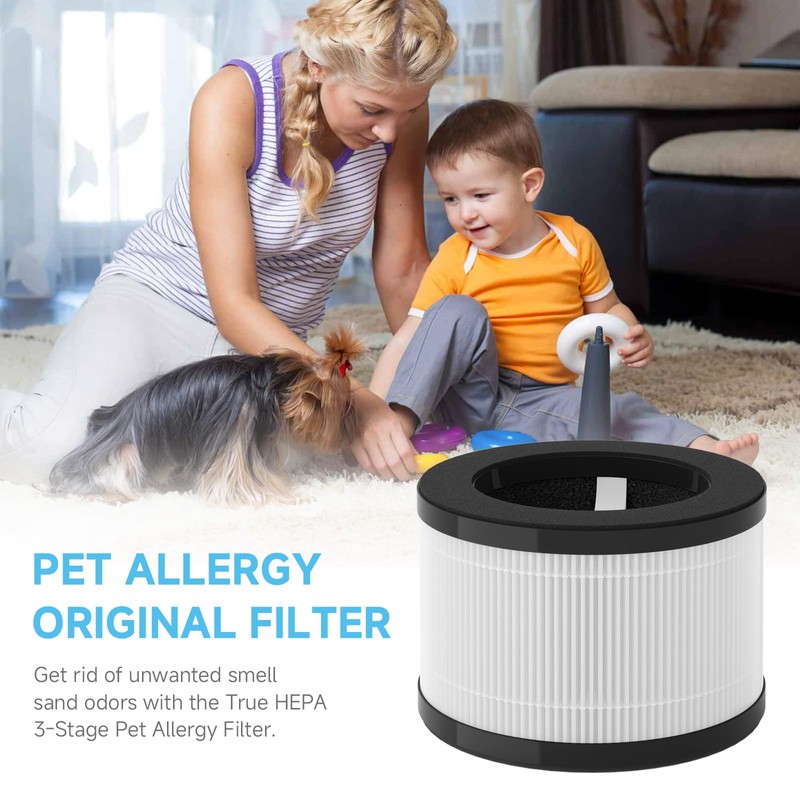 M01 Replacement Filter Compatible with MOOKA M01 Air Purifier, 3-Stage