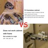4 Pcs Soft Close Damping Hinges ，Hidden Cabinet Hinges with