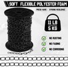 Yaocom 500 ft Galvanized Steel Hanging Jack Chain Black Metal
